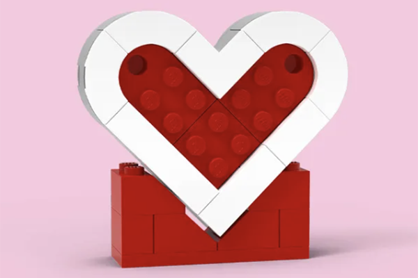 Free Lego Valentine’s Heart