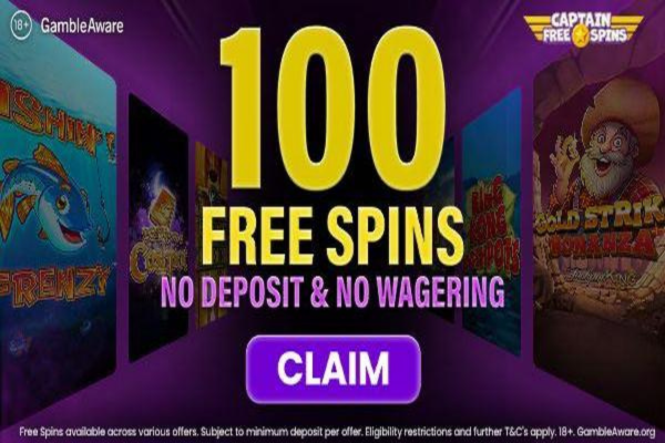 FREE 120+ Captain Free Spins